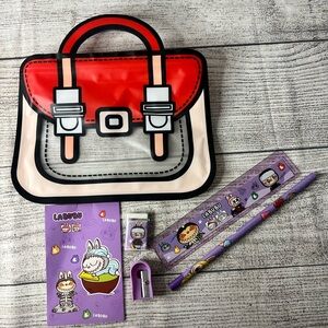 Cartoon Monster Stationary Set with Pencil Paper Eraser Ruler Sharpener